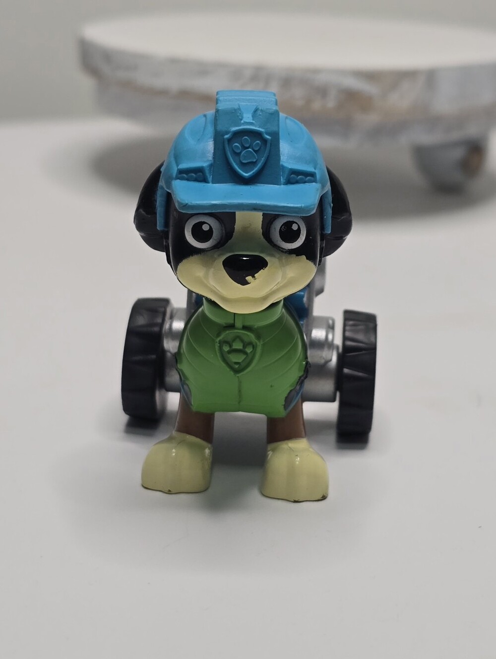 Paw Patrol Dino Rescue Rex Bernese Mountain Dog Wheelchair Pup Figure Toy